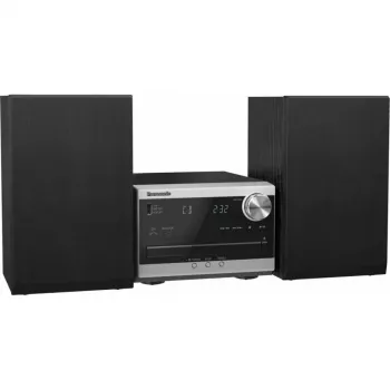 Panasonic SC-PM272EG-S Micro Hi-Fi System CD, Bluetooth, DAB/DAB+ raadio, USB ja AUX - hõbedane (20 W RMS)
