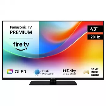 Panasonic TV-43W85B 43-tolline 4K QLED nutiteler Fire TV, 120Hz, HDR10+, Dolby Atmos, Dolby Vision, Alexa sisseehitatud