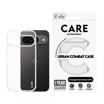 PanzerGlass CARE by Flagship Case Transparent Urban Combat Clear Frame Google Pixel 8 Pro jaoks