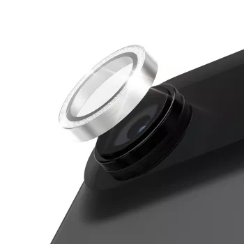 PanzerGlass Hoops Glitter Silver Camera Lens Protector for iPhone 15 Pro / Pro Max