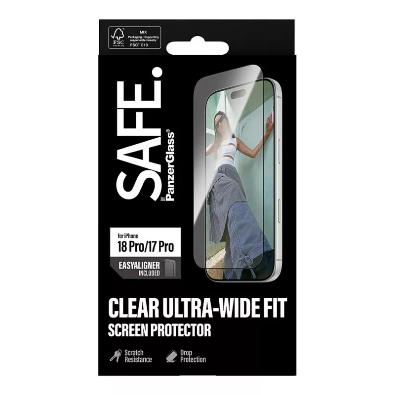 PanzerGlass SAFE. ekraanikaitse iPhone 18 Pro / 17 Pro jaoks