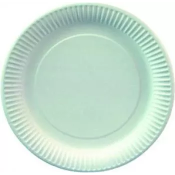 PAPSTAR 11170 ümmargune papist taldrik, valge, 230 mm, 100 tk
