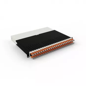 PATCHBOX 8RU STP CAT6A 8-pordiline varjestatud jaotuspaneel (oranž)