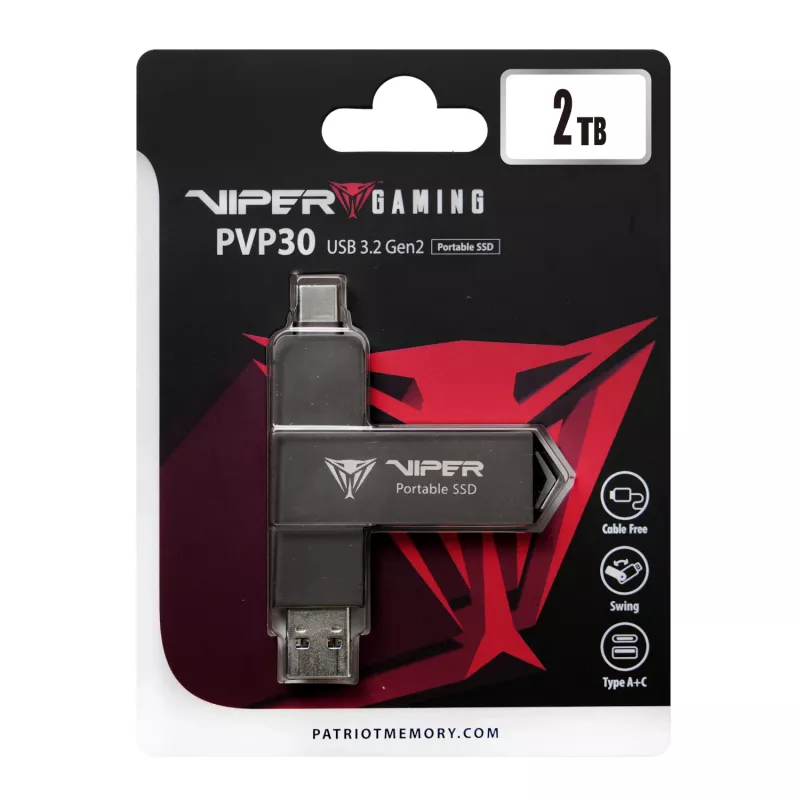Patriot PVP30 2TB Duo Compact väline kaasaskantav SSD