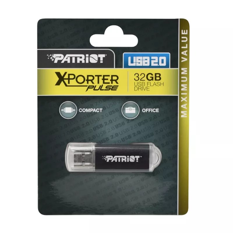 Patriot Xporter 32GB USB 2.0 mälupulk - must