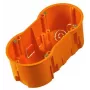 PAWBOL A.0042WPG süvistatav topeltkarp 60 mm kruvidega, oranž