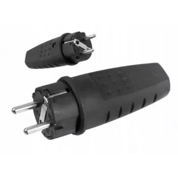 PAWBOL D.3158L LUX kaasaskantav kummist toitepistik 250V 16A IP44 Schuko