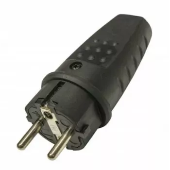 PAWBOL D.3158L LUX kaasaskantav kummist toitepistik 250V 16A IP44 Schuko