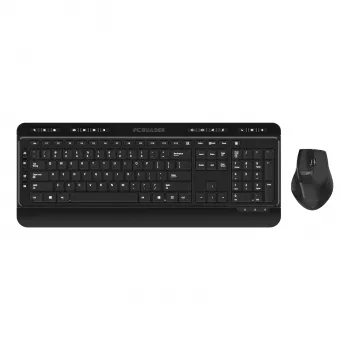 PCBuilder ALPHA vaikne traadita klaviatuuri ja hiire komplekt
