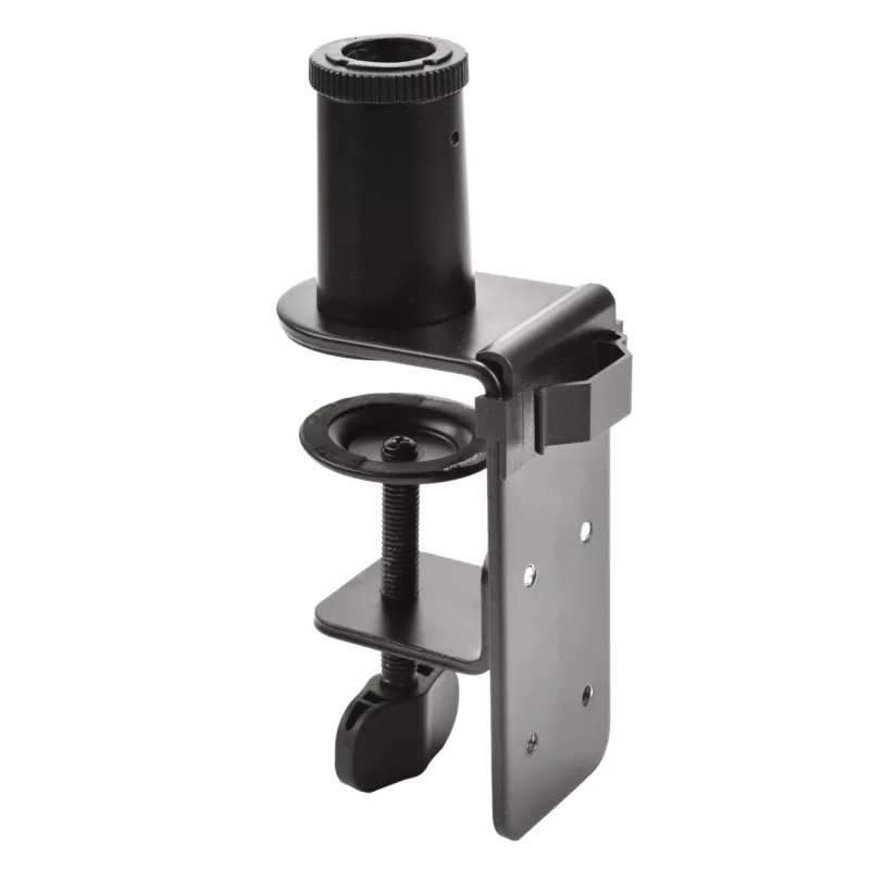PCBuilder CAST STEADY Mikrofoni jalg - lauaklamber käärijalg, teras, 1.5 kg koormus, 750 mm ulatus, 360° pöörlemine, peidetud kaablihaldus, must