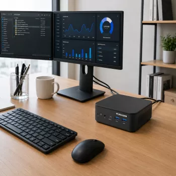 PCBuilder CUBE Intel Core 3-100U 16GB DDR5 512GB Windows 11 Pro miniarvuti