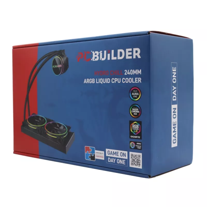 PCBuilder Hydro Chill 240MM AIO vedelikjahutus CPU-le ARGB