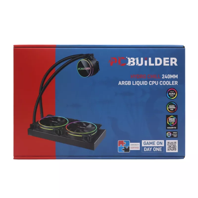 PCBuilder Hydro Chill 240MM AIO vedelikjahutus CPU-le ARGB