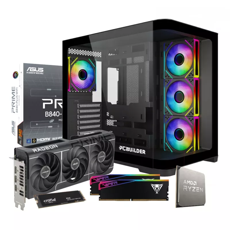 PCBuilder Ryzen 5 7600 SEEKER Windows 11 mänguarvuti