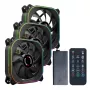 PCBuilder TORNADO CHILL ARGB 120mm ventilaatori komplekt - 3 tk, adresseeritav RGB, PWM, hüdrauliline laager, 65 CFM, 6-pordiline jaotur