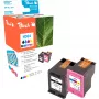 Peach PI300-802 2-pakk ühilduv tindikassett HP 304 jaoks (must ja kolmevärviline)