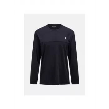 PEAK PERFORMANCE meeste Trail villasegune pikkade varrukatega T-särk - Black - XL