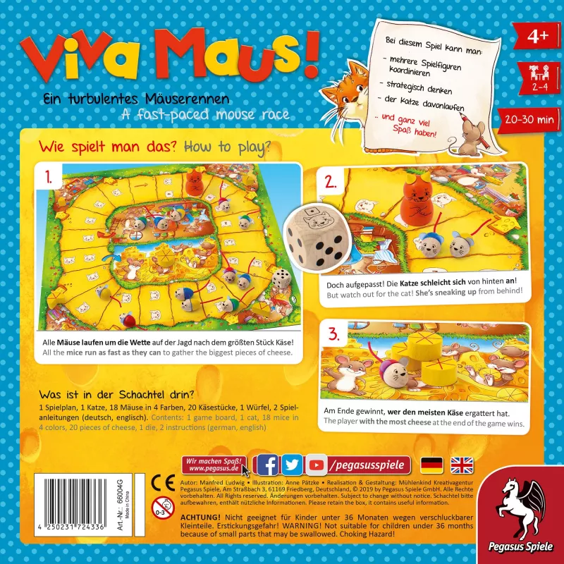 Pegasus Spiele Viva Maus! Kaardimäng