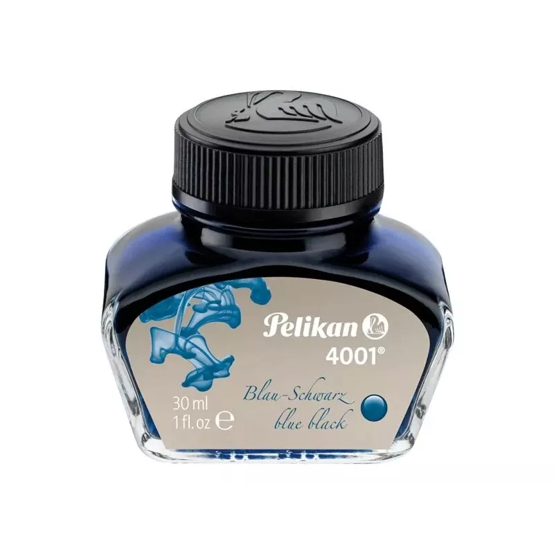 Pelikan 4001 täitepliiatsi tint, sinine-must, 30 ml klaaspudel 301028
