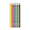 Pelikan 700610 värviliste pliiatsite komplekt, 6 tk (must, pruun, roheline, punane, violetne, kollane)