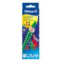 Pelikan 700610 värviliste pliiatsite komplekt, 6 tk (must, pruun, roheline, punane, violetne, kollane)