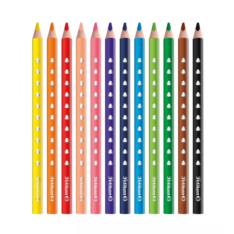 Pelikan 700627 värvilised pliiatsid - 12 erinevat värvi komplekt