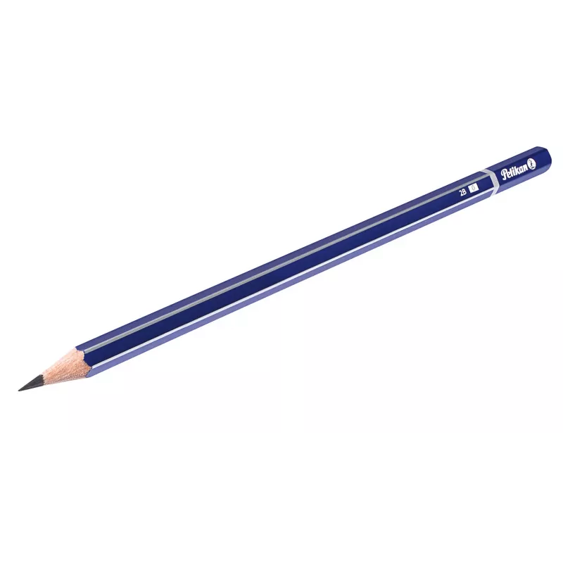 Pelikan 978783 2B kuusnurkne grafiitpliiats, sinine, FSC-sertifitseeritud puit, Saksamaa, blisterpakend