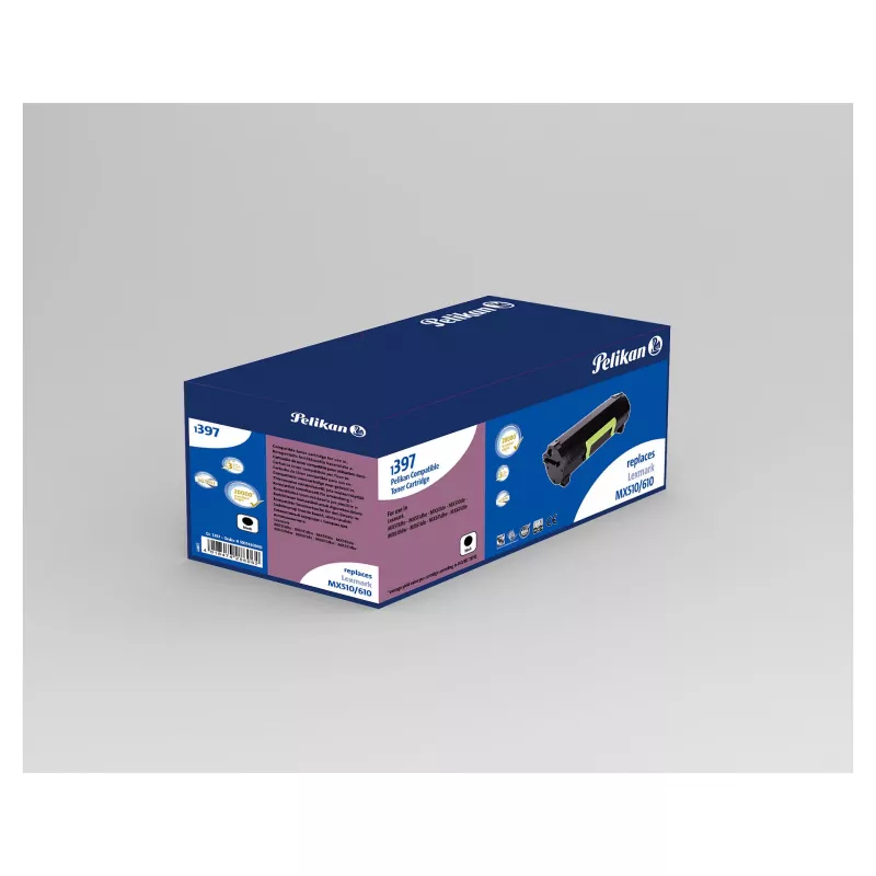 Pelikan ühilduv must toonerikassett Lexmark 50F2U0E jaoks (ülisuur tootlikkus, 20 000 lehekülge)