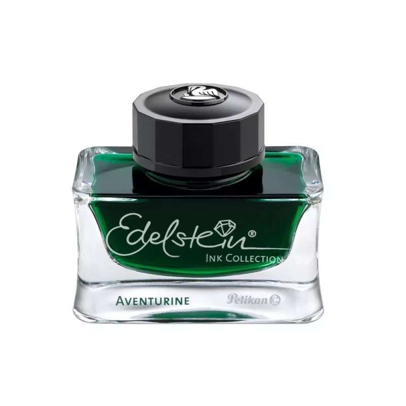Pelikan Edelstein Ink Aventurine - roheline täitesulepea tint, 50 ml klaaspudel 339366