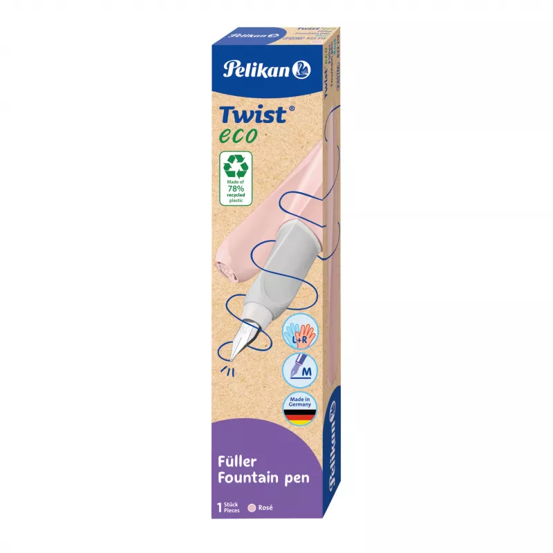 Pelikan Griffix täitesulepea padrunisüsteemiga Rose, keskmine ots, paremakäelistele algajatele 822213
