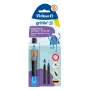 Pelikan griffix Neon Black vasakukäelistele mõeldud rollerpliiats - roosa 821018