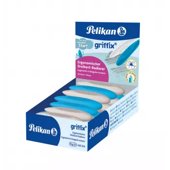 Pelikan griffix kolmnurkne kustukumm, TPE plast, ergonoomiline haardepiirkond, 1 tk, erinevad värvid 300007862