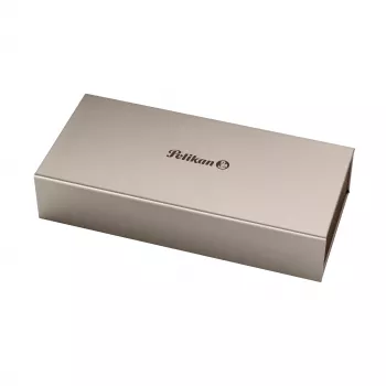 Pelikan M205 täitesulepea - must hõbedase trimmiga, keskmine nib 971945