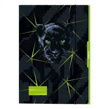 Pelikan Panther joonistuste kaust DIN A3, tugev papp, UV-kõrgläige, must pantergraafikaga, 1 tk 300004010