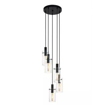 Rippvalgusti Montefino 97368 5x60W E27 Kroom/Valge