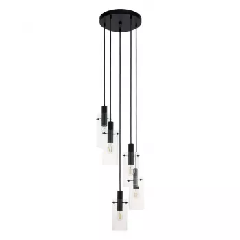 Rippvalgusti Montefino 97368 5x60W E27 Kroom/Valge