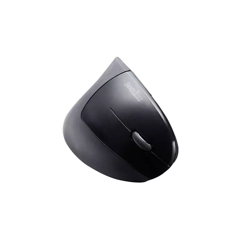 Perixx PERIMICE-713 juhtmevaba ergonoomiline vertikaalne hiir, paremakäeline, optiline, 2000 DPI, 2,4 GHz, nano-vastuvõtja, must