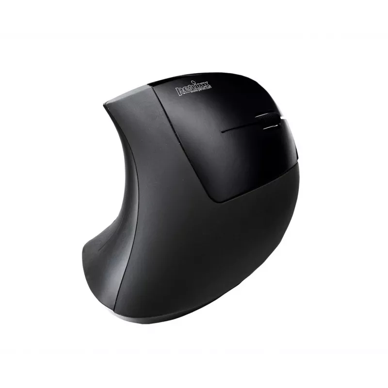 Perixx PERIMICE-713 juhtmevaba ergonoomiline vertikaalne hiir, paremakäeline, optiline, 2000 DPI, 2,4 GHz, nano-vastuvõtja, must