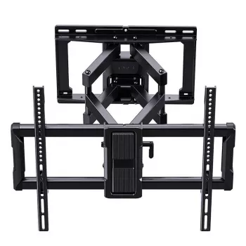 PERLEGEAR PGLF15 Täisliikuv telerikinnitus 40-86-tollistele teleritele, 60 kg kandevõime, kahe käega, must