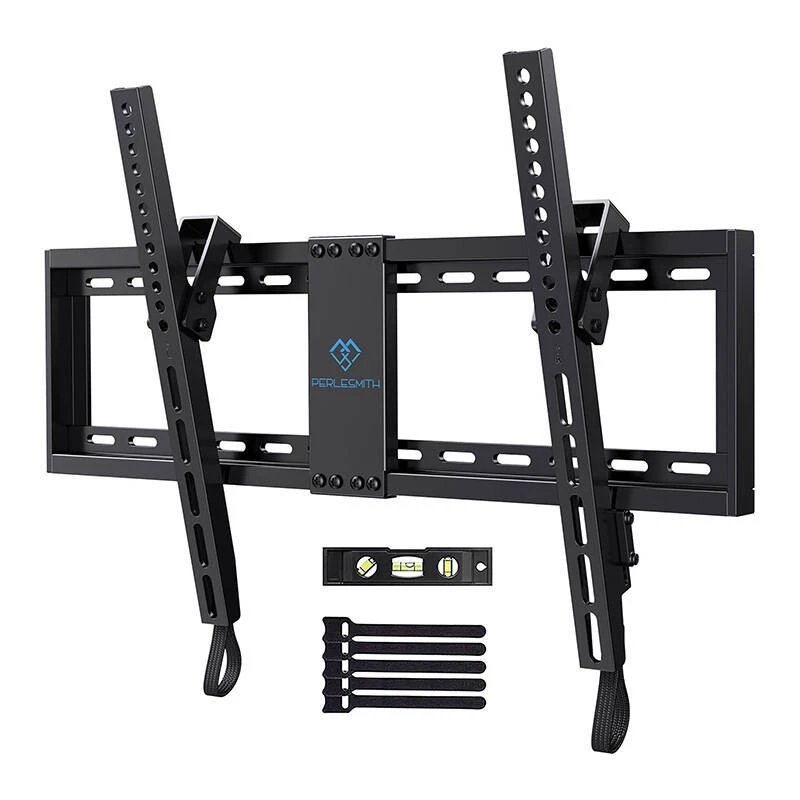 PERLESMITH PSLTK1 Full Motion TV Mount 37-82 tolli, kahe liigendvarrega, 60 kg kandevõime, VESA 200x100 kuni 600x400, must
