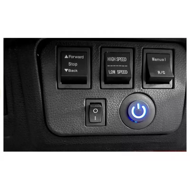 PETMEX akutoiteline džiip HP012 lastele LED-tulede ja MP3-ga, must