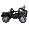 PETMEX akutoiteline džiip HP012 lastele LED-tulede ja MP3-ga, must