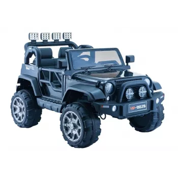 PETMEX akutoiteline džiip HP012 lastele LED-tulede ja MP3-ga, must
