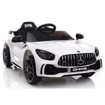 PETMEX Mercedes-AMG GTR 12V lastele mõeldud elektriauto - valge