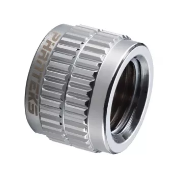 Phanteks Glacier G1/4 Female-to-Female Adapter Fitting - Chrome