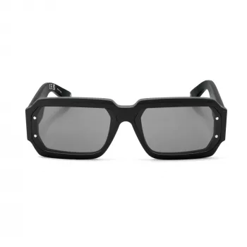 PHILIPP PLEIN MAN SPP150-670703 Päikeseprillid Ristkülikukujuline Must Raam Hall Lääts 67/11/145 mm