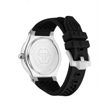Philipp Plein meeste automaatne skeletikell PWUFA0125 44mm must silikoon