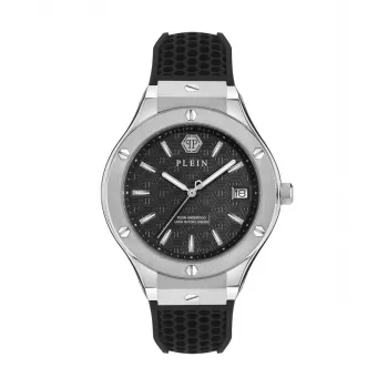 Philipp Plein meeste automaatne skeletikell PWUFA0125 44mm must silikoon