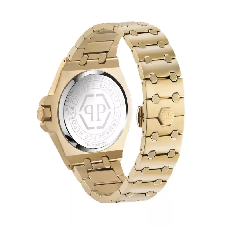 Philipp Plein meeste kell PWPMA0324 43mm must skeleton-sihtkellaga silikoonrihmaga
