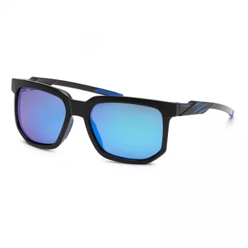 Philipp Plein Sport meeste ristkülikukujulised päikeseprillid SSP011-56Z42Z - Must raam, hallid läätsed 56/18/135 mm